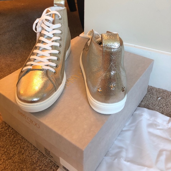 Jimmy Choo Shoes - Metallic Jimmy choo sneakers